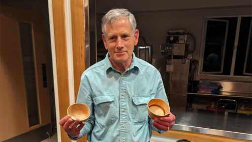 Tom Mandle presents turned maple bowls