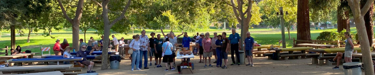 SVW and WBW Joint Picnic, August 2024. Group picture for the Woodturners Newsletter.