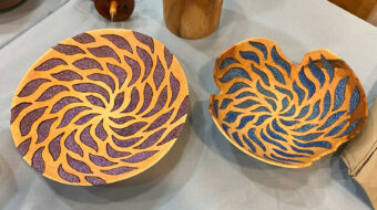 Embellished bowls by Dave Vannier