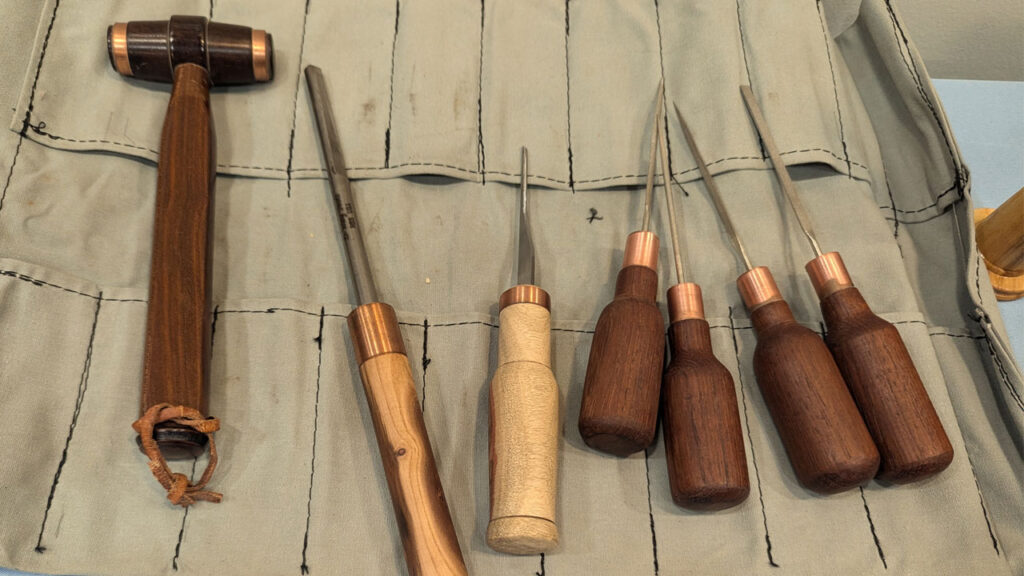 Turned tool handles by Tom Gaston