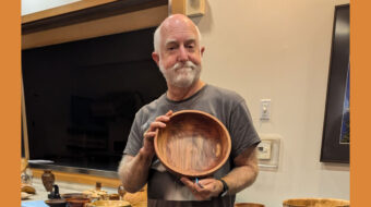 Vic Mintick turned redwood bowl