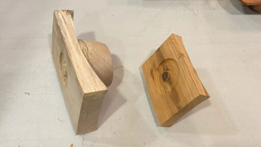 Bowls with handles, work in progress.