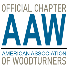 Logo of the American Association of Woodturners (AAW). West Bay Woodturners is an official chapter of AAW.