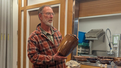 Dean Caudle turned black walnut urn