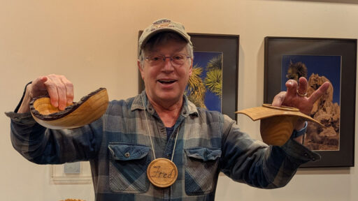 Fred Coleman turned pine bowls