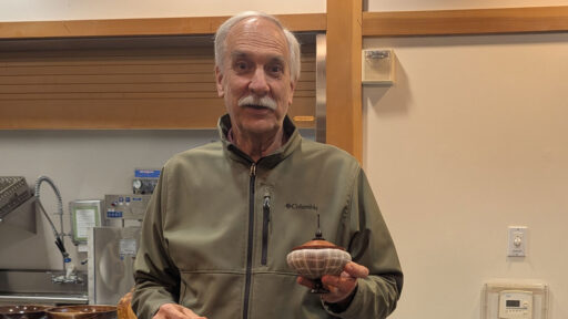 Mark Koenig turned a large sea urchin ornament