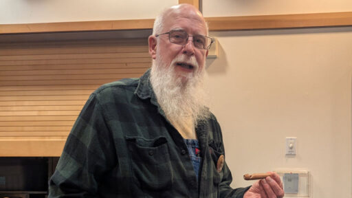 Harvey Klein turned a whistle from black acacia