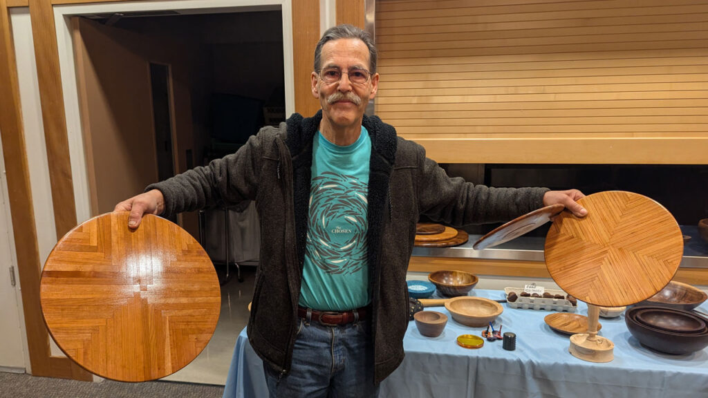 Kelly Smith turned large platters