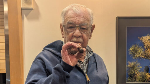 Larry Maggi turned a walnut whistle