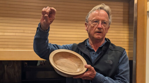 Tom Gaston turned a sycamore platter
