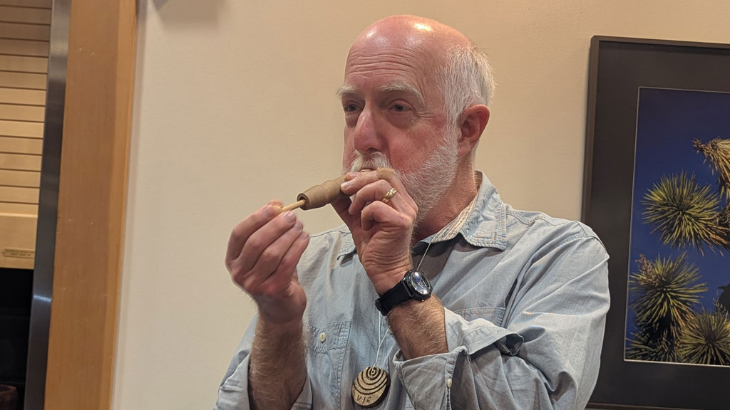 Vic Mitnick turned a sliding whistle