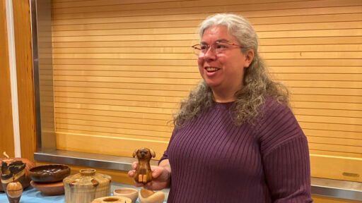 Angela Gun turned a cute dog toy