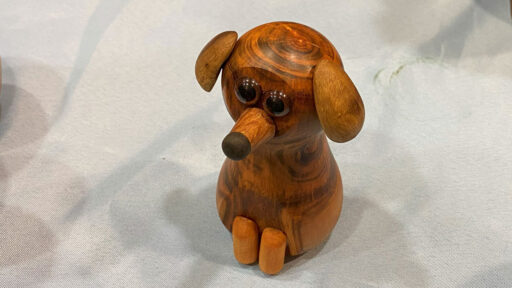Turned dog by Angela Gunn