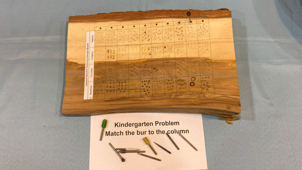 Rotary bit matching toy/jig by Jim Koren