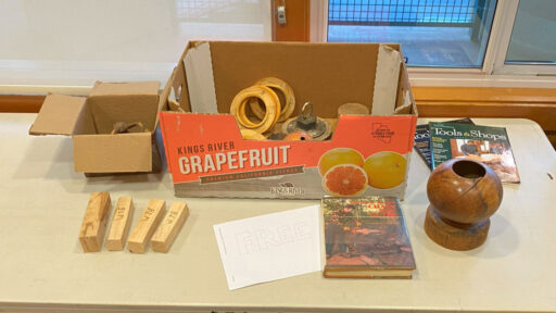 Participation prizes: wood and magazines