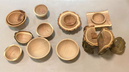 Woodturning teaching aids by Tina: various turning projects