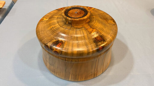Large bowl turned from Norfolk Island pine by Tom Gaston