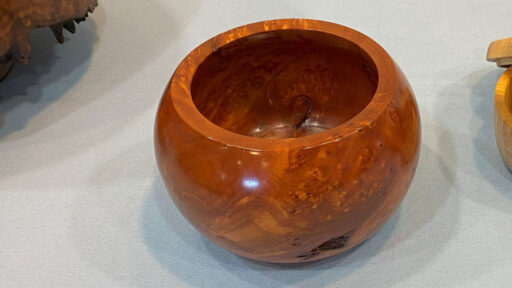 Daniel turned a bowl from a burl.