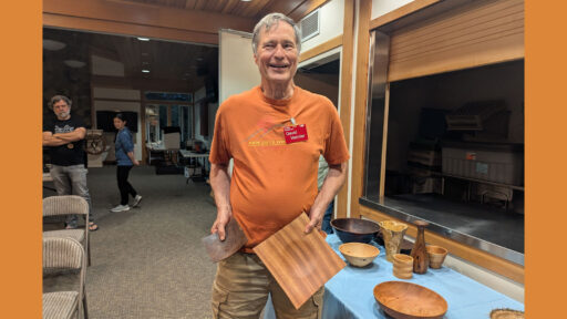 David shows his square platters