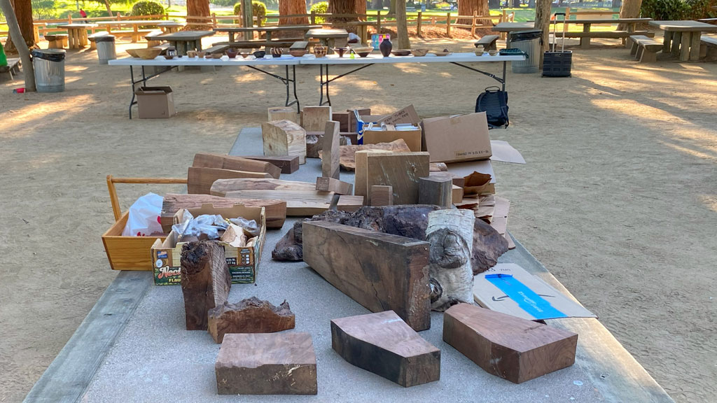 Mostly wood for woodturning.