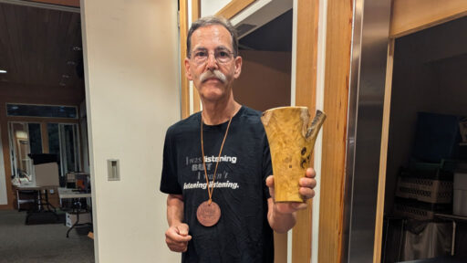 Kelly with his Malbury vase.