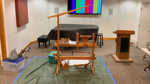 Pole lathe at the WBW meeting