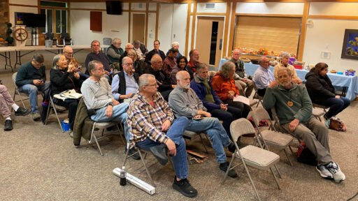 Attendees of the WBW meeting on 11/19/2025. The photo was taken for the woodturners newsletter.