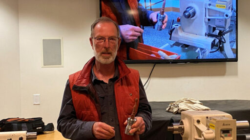 Dean showed a collet chuck.