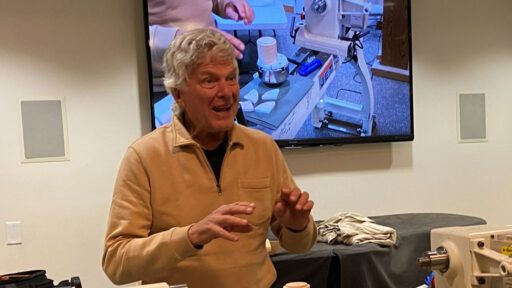 Joe explained how to use 3D printed jaws for woodturning chucks.