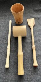 Funnel, mallet, spatula, spurtle