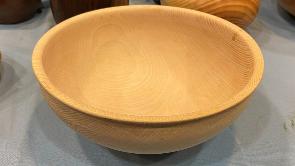 Calabash bowl with a bead on top.