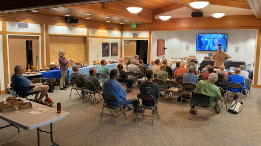 Attendees of the WBW meeting on March 18, 2026. The photo was taken for the woodturners newsletter.