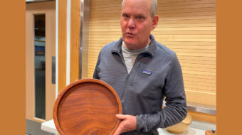 Jeff's woodturned platter