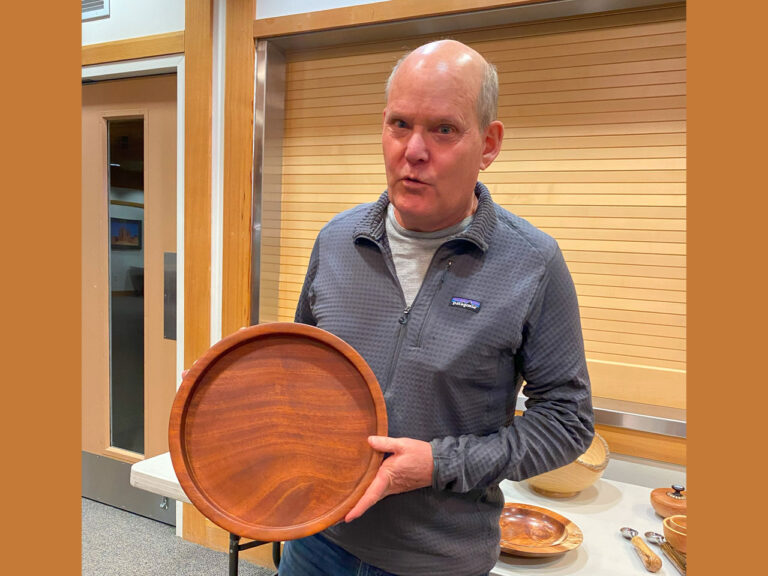 Jeff's woodturned platter