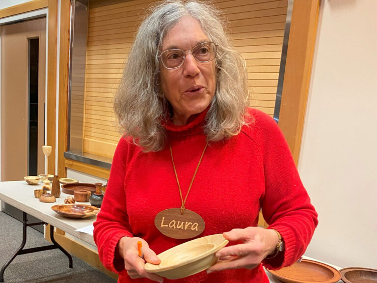 Laura shows her platter