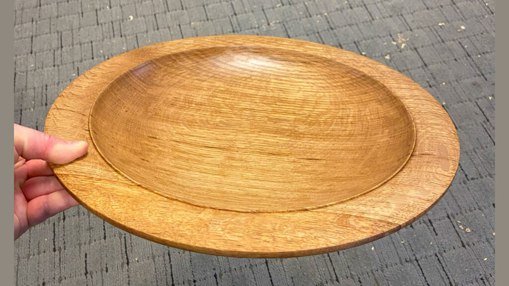 Oak Platter Turned by Mike Mahoney