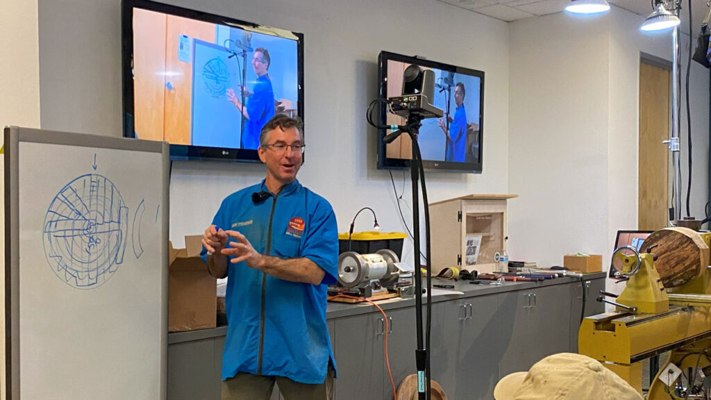 Mike Mahoney Talks About Sourcing Wood During His Woodturning Demonstration