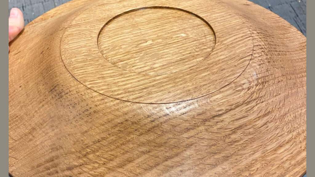 Bottom of the Oak Platter