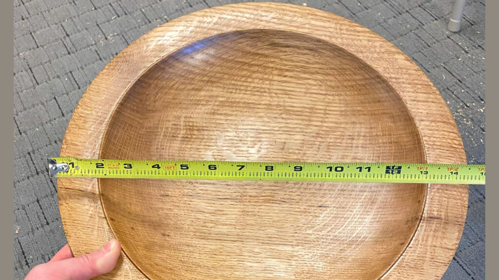 Oak Platter Turned by Mike Mahoney